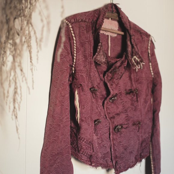 RARE - Shangana Embellished Blazer / Short Boho Tapestry Style Jacket - Picture 2 of 16